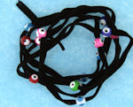 Evil Eye 11465 bracelet BLACK with mixed eyes