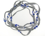 Evil Eye 11465 bracelet Grey with blue eyes