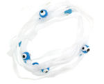 Evil Eye 11465 bracelet White with blue eyes