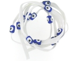 Evil Eye 11465 bracelet White with blue eyes
