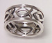 sterling silver ichthus band ring 43AT237