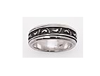 sterling silver spinner ring style 45AT509