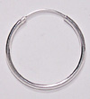 sterling silver hoop earring style 82AH009