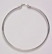 sterling silver hoop earring 83AH028