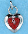 sterling silver heart pendant 8ap641