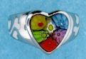 sterling silver heart ring 8ar103