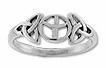 sterling silver celtic design ring A366