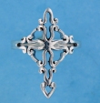 Sterling Silver cross ring A601-24