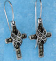 sterling silver celtic design earrings A706118