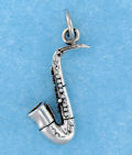 sterling silver saxophone pendant A7063602