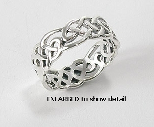 Sterling silver Celtic ring style A767-33