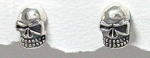 sterling silver skull earrings A768-076