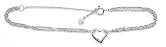 sterling silver anklet AAB007
