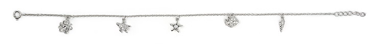 sterling silver anklet AAB033