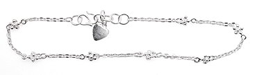sterling silver anklet AAB106