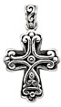 sterling silver cross pendant ABC1006