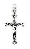 sterling silver crucifix pendant ABC1025