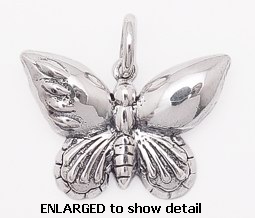 model abc216 butterfly pendant enlarged view