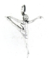 sterling silver dancer pendant ABC503