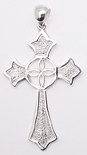 sterling silver cross pendant ABC629