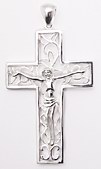 sterling silver cross pendant ABC713