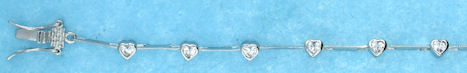 sterling silver cz bracelet ABCZ048