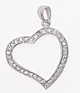 sterling silver heart pendant ABZ221