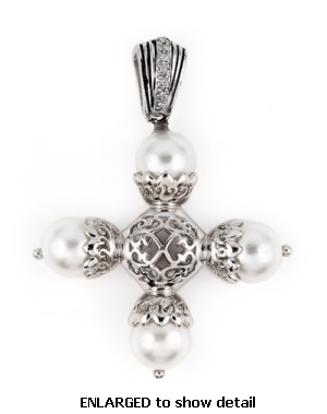 ABZ579 cz cross pendant