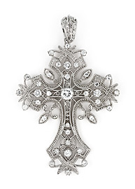 sterling silver cross pendant ABZ604