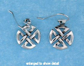 model AECT-0009 celtic wire earrings larger view