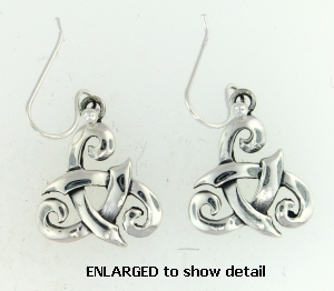 model AECT-008 celtic wire earrings larger view