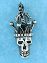 sterling silver skull pendant AGP768139