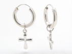 sterling silver cross earrings AHM6