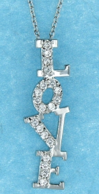 sterling silver CZ necklace ANP20643