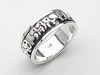 sterling silver spinner ring style AR0002