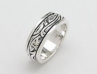 sterling silver spinner ring style AR0008