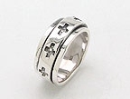 sterling silver spinner ring AR0027