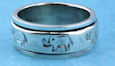 sterling silver spinner ring style AR0087