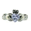 sterling silver claddagh rings CLR1003 March