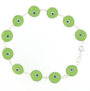 Evil Eye Bracelet EEB010 Lime Green