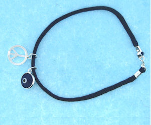 Evil Eye Cord Bracelet EEB12348NAVYP