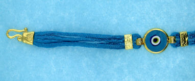 Evil Eye Cord Bracelet EEB5007BLUE