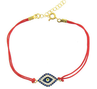 Evil Eye Cord Bracelet EEBCZ5320GP