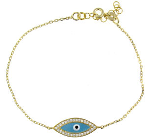 Evil Eye Bracelet EEBCZ5549-GP
