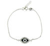sterling silver evil eye bracelet EEBCZ5556