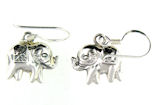 sterling silver elephant earrings ELE2261