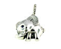 sterling silver elephant pendant ELP7064506