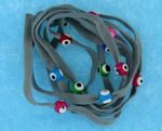 Evil Eye 11465 bracelet Grey with mixed eyes