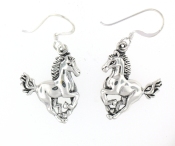 sterling silver horse earrings HE629