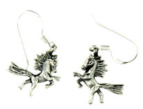 sterling silver horse earrings HE7064221